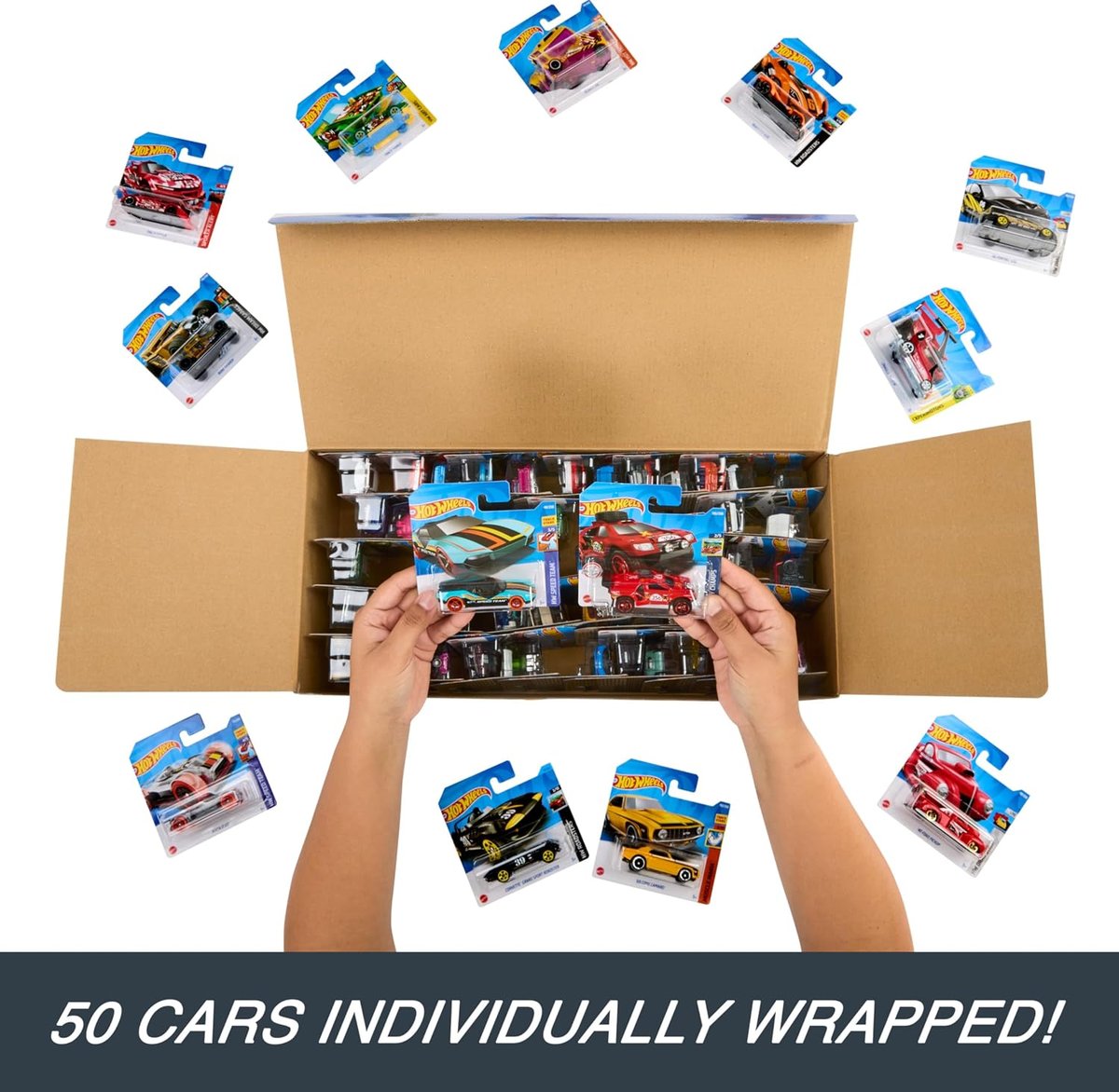 Hot Wheels 50-Car Pack, Individually Packaged view 3