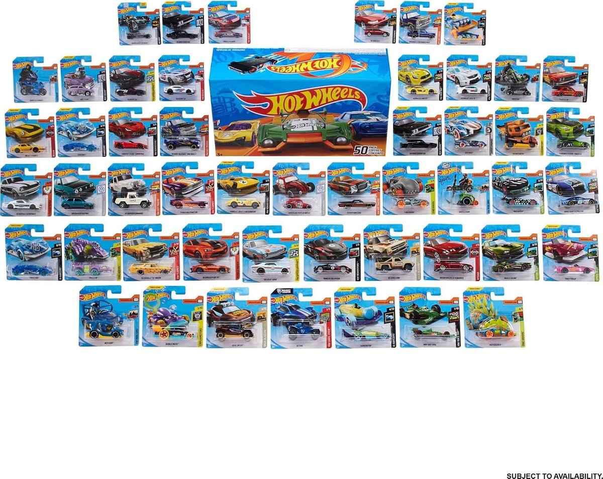Hot Wheels 50-Car Pack, Individually Packaged view 6