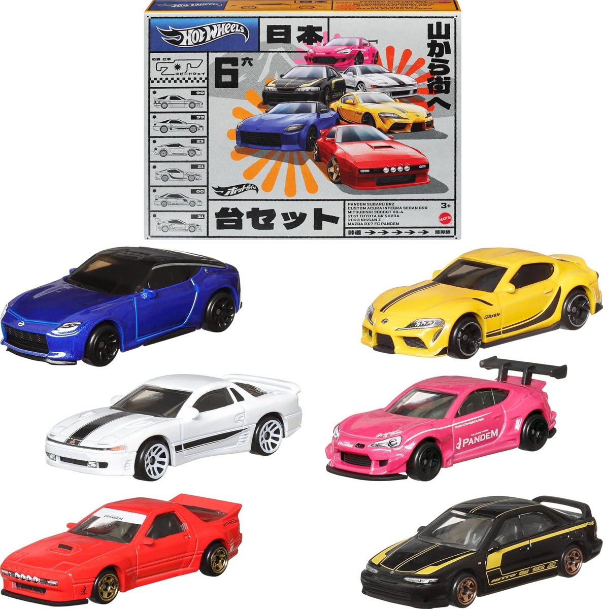 Hot Wheels Car Culture Streets of Japan 6-Pack