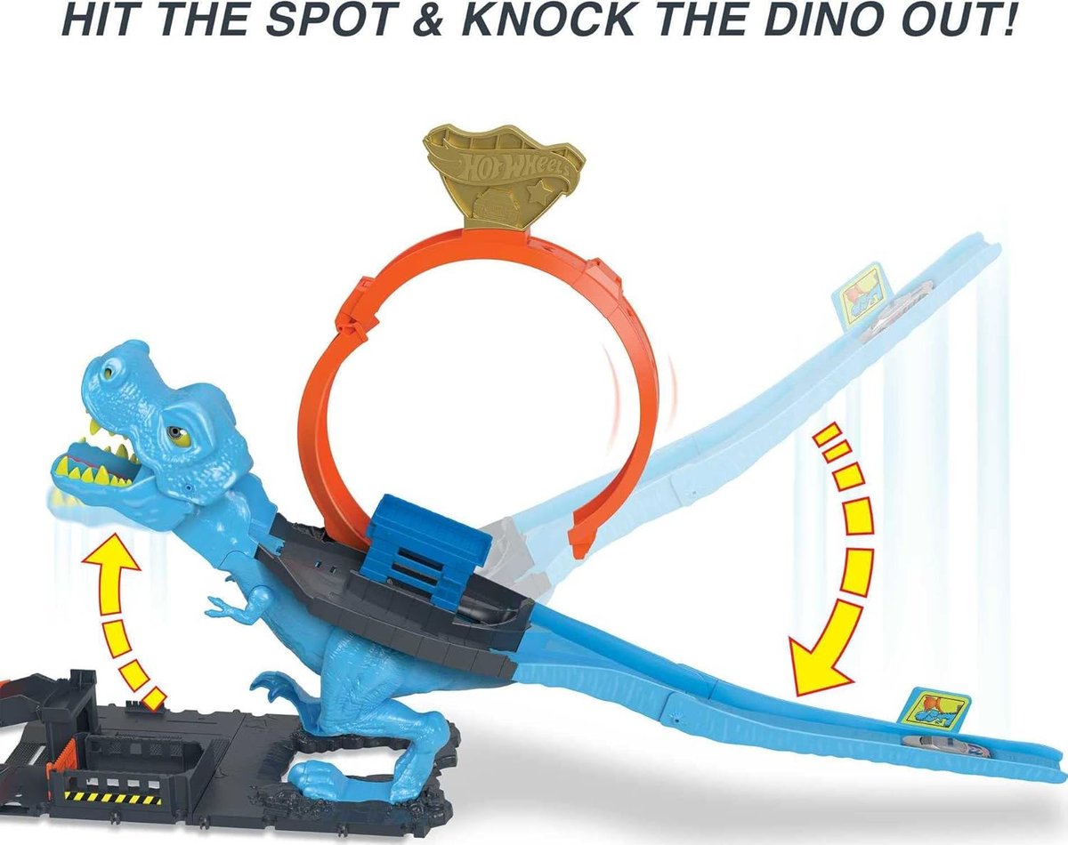 Hot Wheels City T-Rex Chomp Down view 5