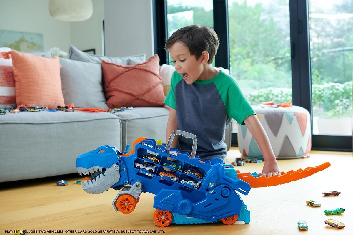 Hot Wheels City Ultimate T-Rex Transporter view 2