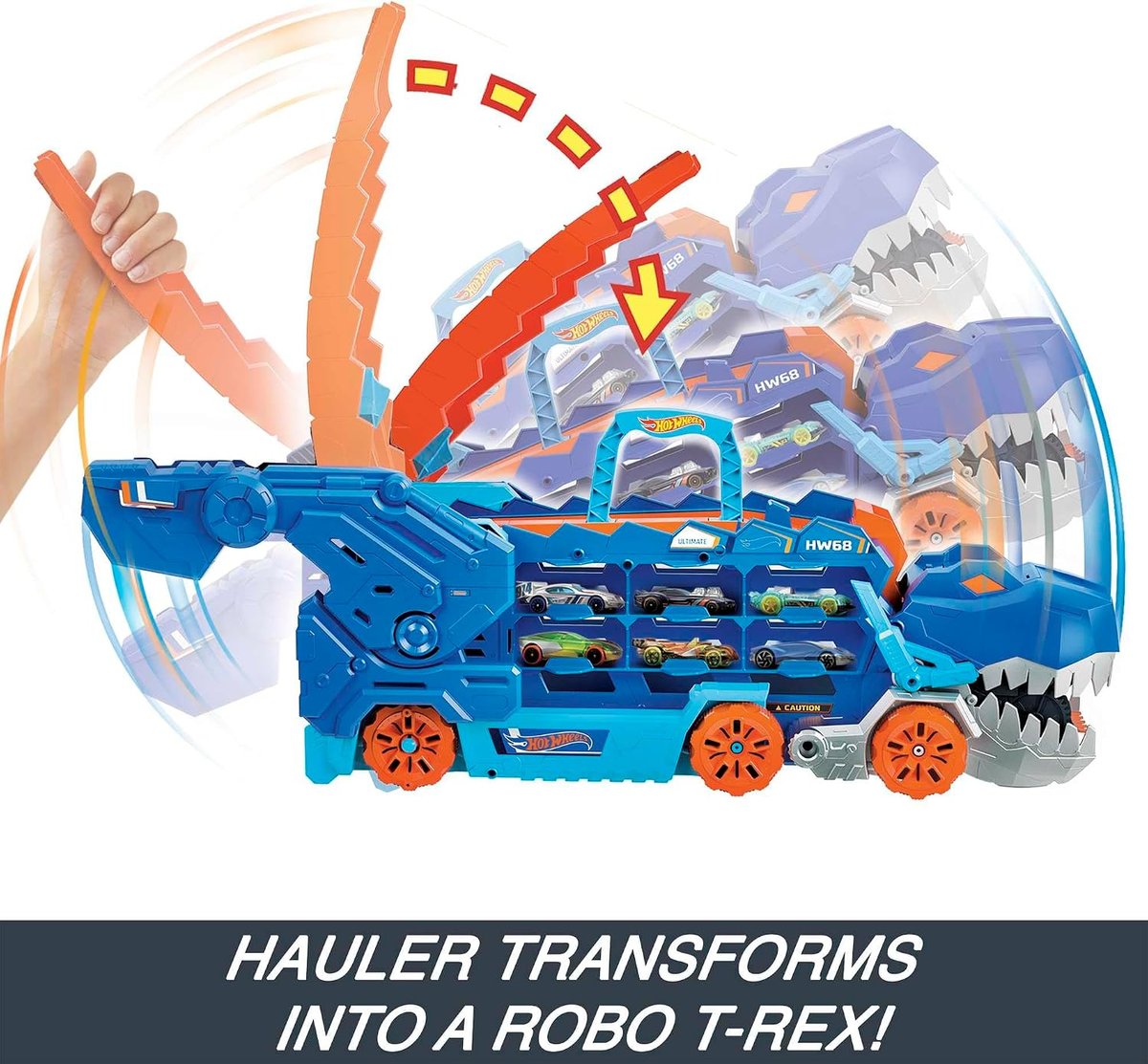 Hot Wheels City Ultimate T-Rex Transporter view 4