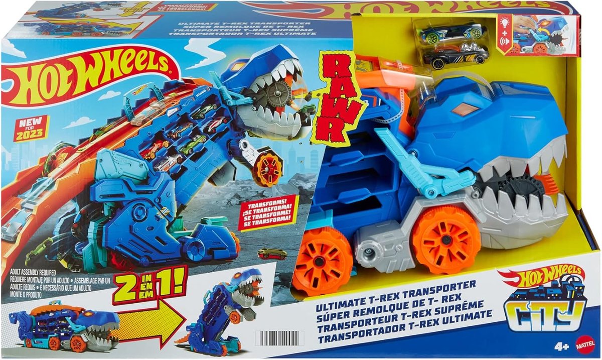 Hot Wheels City Ultimate T-Rex Transporter view 6