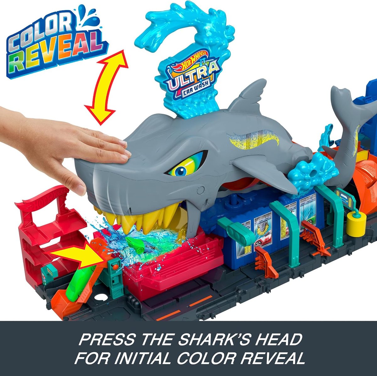 Hot Wheels City Ultra Shark Car Wash view 3
