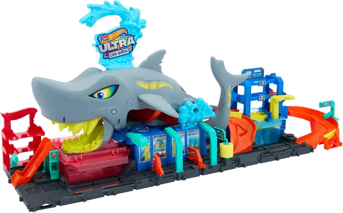 Hot Wheels City Ultra Shark Car Wash view 4