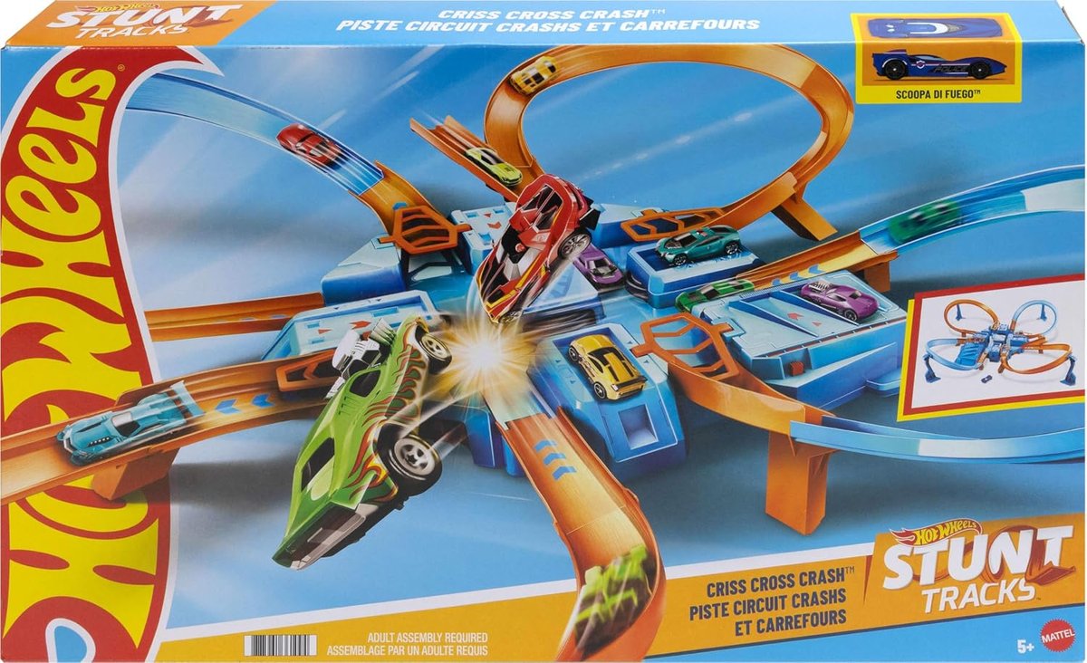 Hot Wheels Criss-Cross Crash Track Set view 6