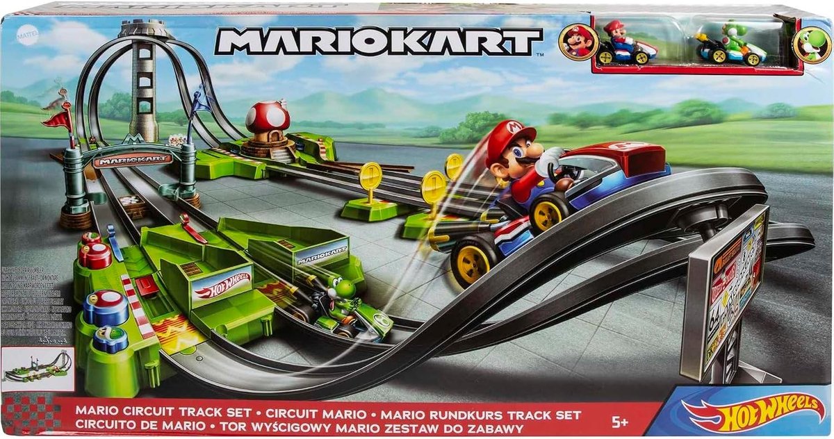 Hot Wheels Mario Kart Circuit Track view 6