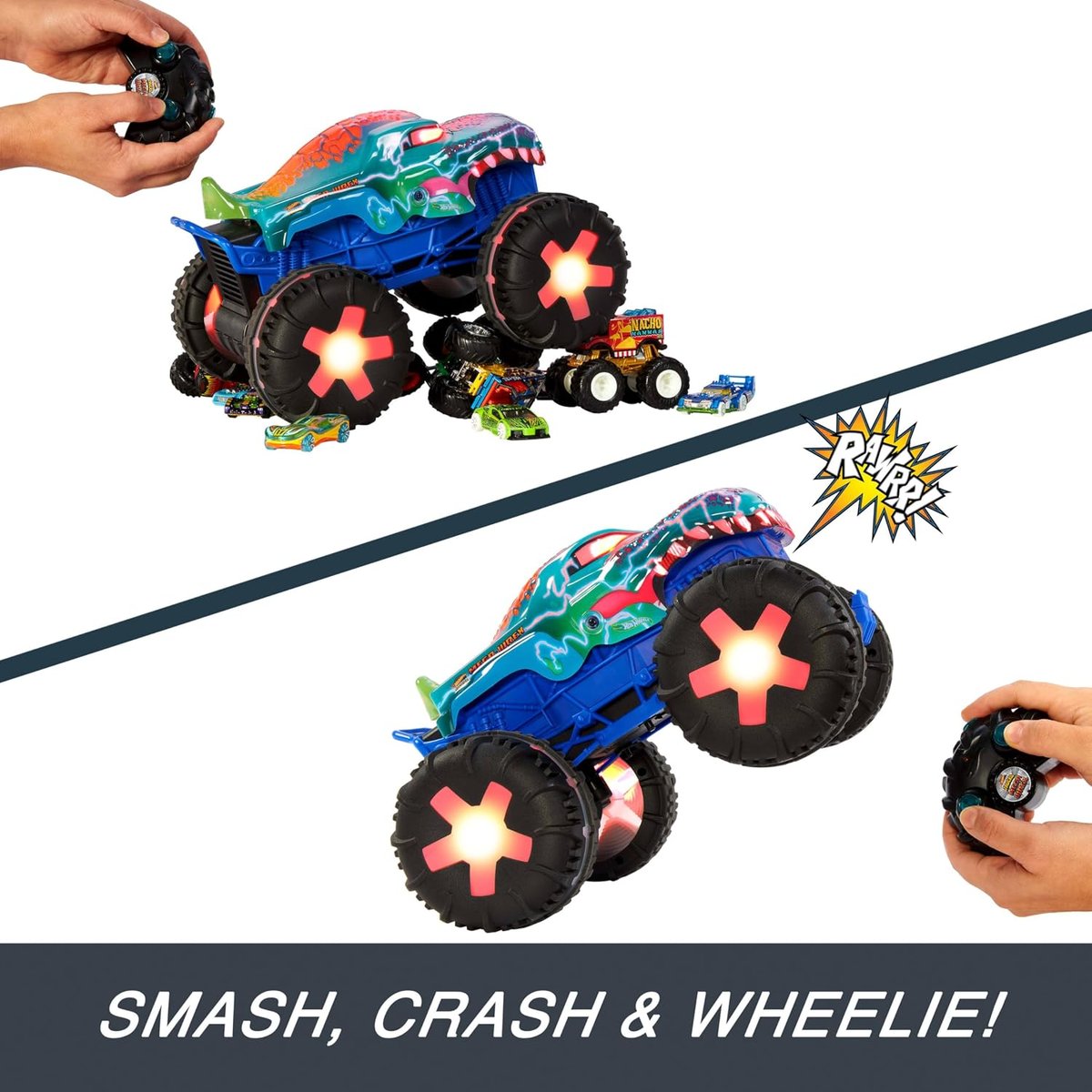 Hot Wheels Monster Trucks Mega-Wrex Alive RC view 4