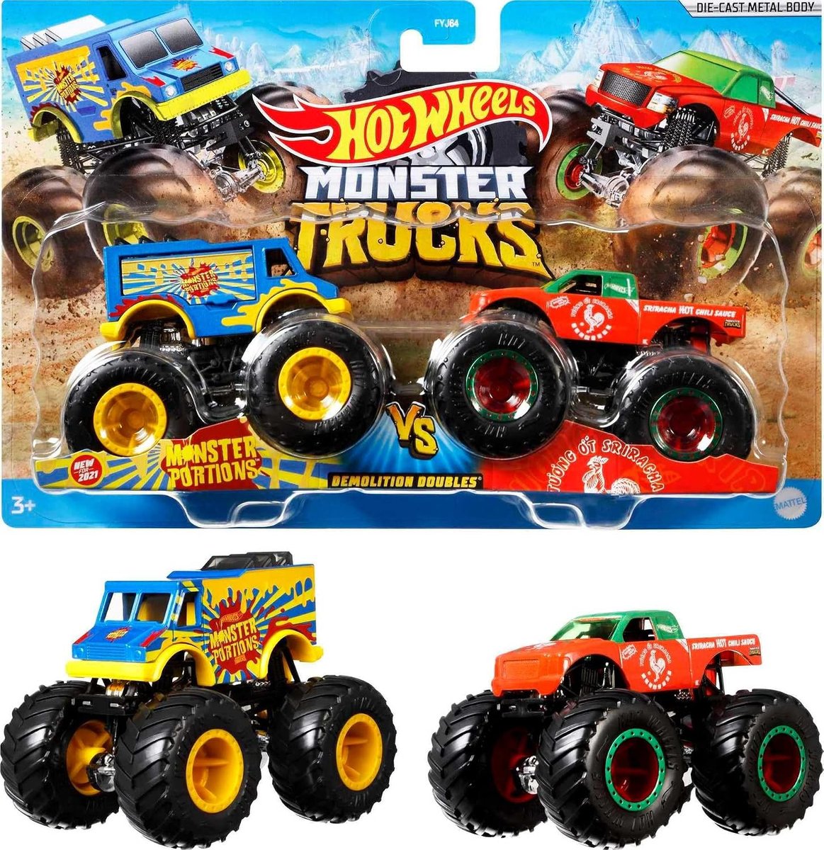 Hot Wheels Monster Trucks Demolition Doubles