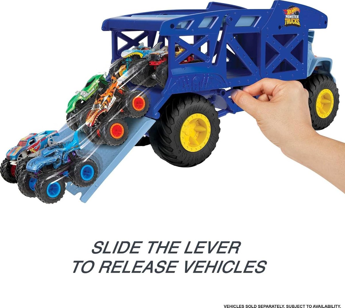 Hot Wheels Monster Trucks Rhino Rig Hauler view 4