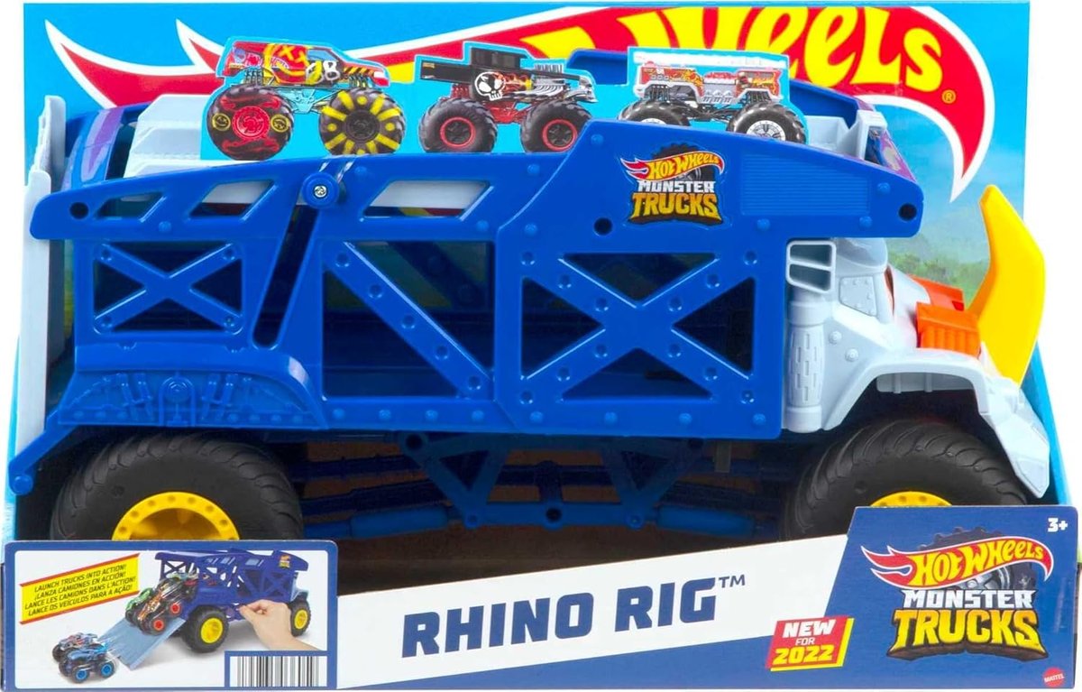 Hot Wheels Monster Trucks Rhino Rig Hauler view 6