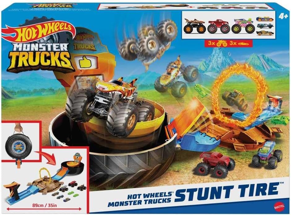Hot Wheels Monster Trucks Stunt Tire Playset view 6