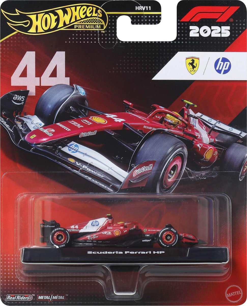 Hot Wheels Premium Formula 1 Lewis Hamilton Race Car