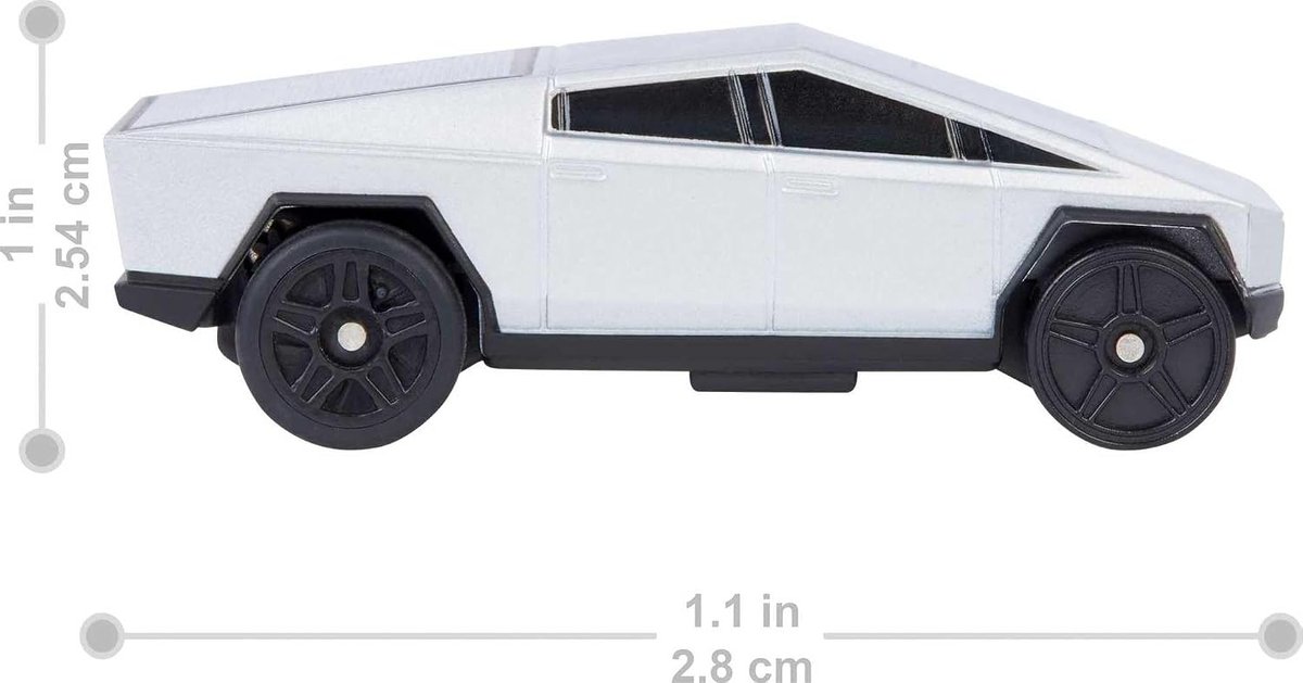 Hot Wheels RC Tesla Cybertruck 1:64 view 4