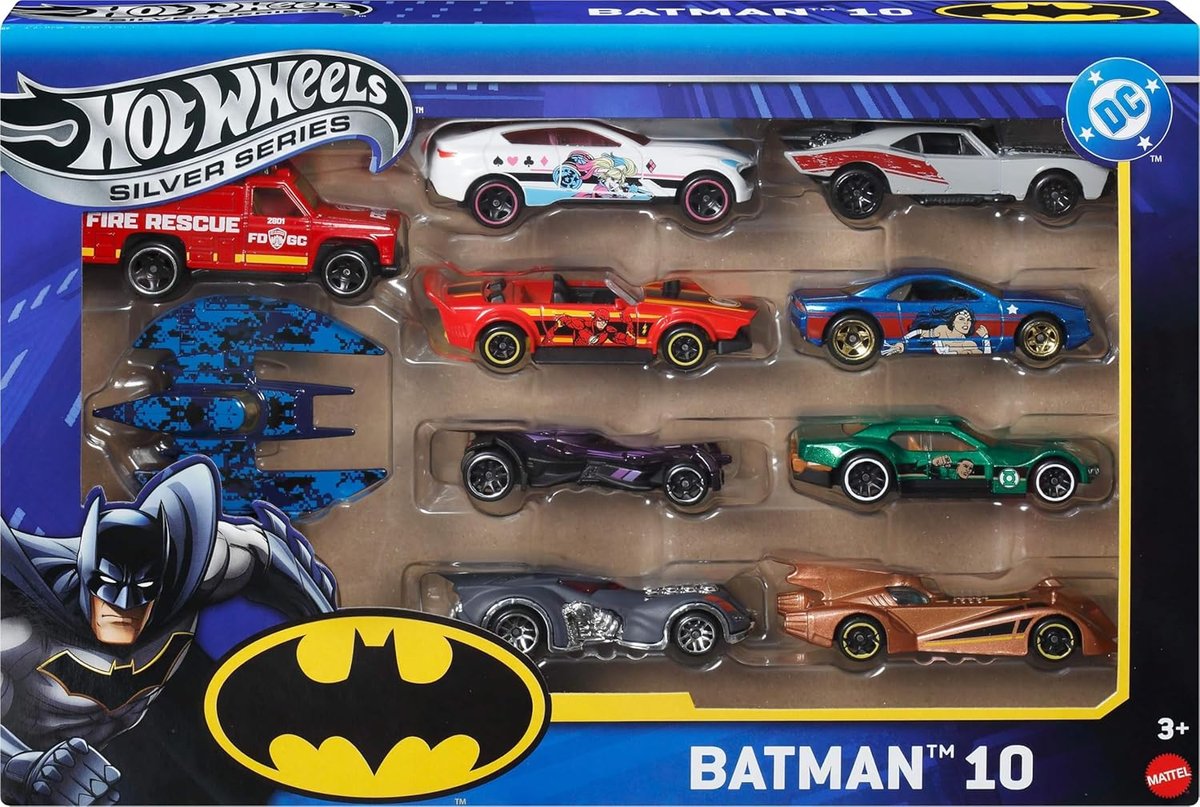 Hot Wheels Batman Silver Series 10-Pack