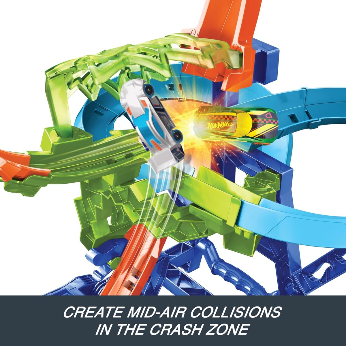 Hot Wheels Stunt Tracks Mid-Air Crash view 5