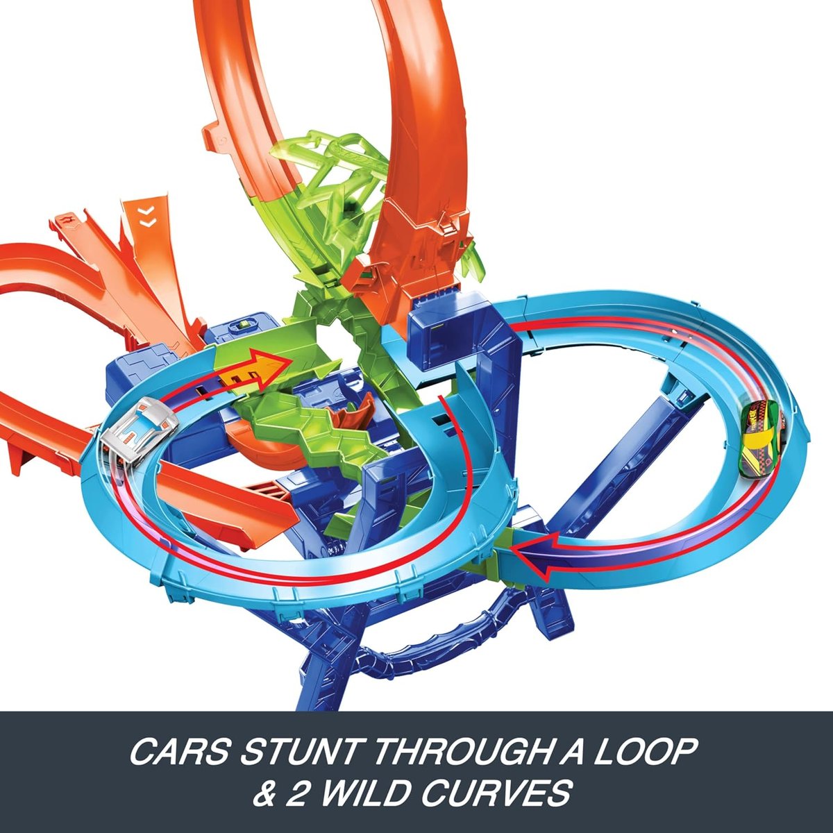 Hot Wheels Stunt Tracks Mid-Air Crash view 6